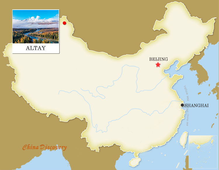 Altay China Map