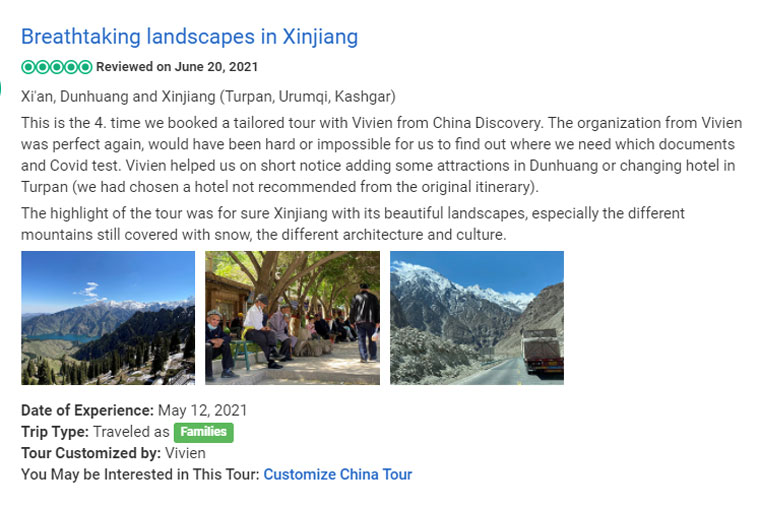 Xinjiang Reviews