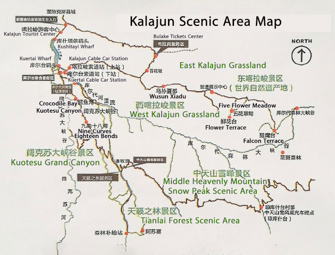 Karajun Scenic Area Map