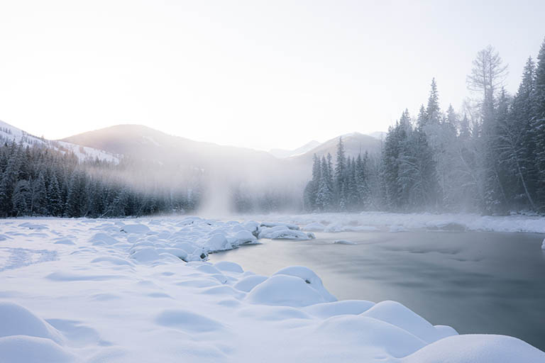 Fairyland Kanas in Winter ©Niaaaaa / mafengwo Xinjiang Kanas National Geopark