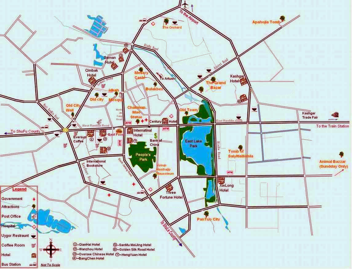 Туристическая карта ташкента