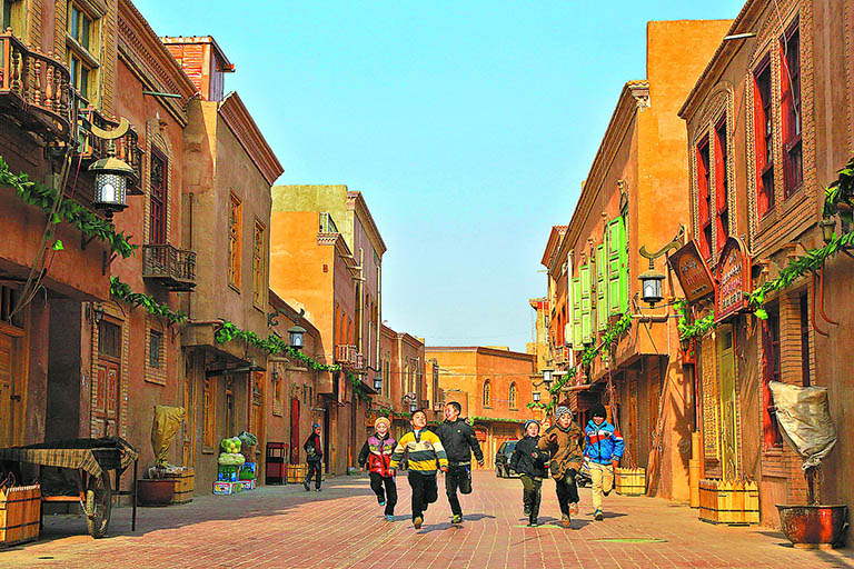 Kids Running in Kashgar Old City Top Attractions & Things to Do in Kashgar
