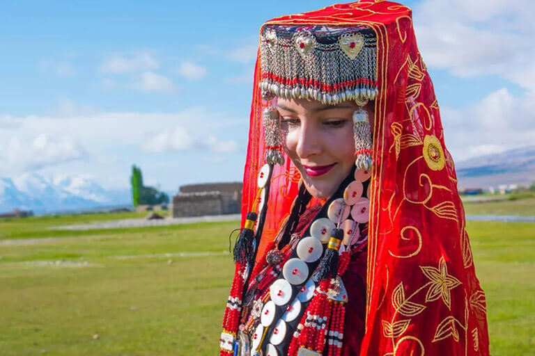 Charming Tajik lady in Tashkurgan