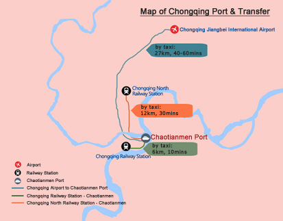 Chongqing Chaotianmen Port Map