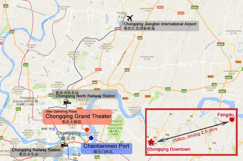 Yangtze River Port Change - Chongqing Port Map