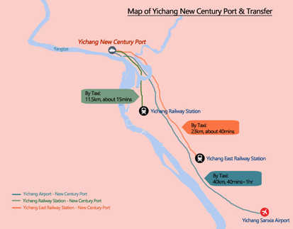 Map of Yichang New Century Port