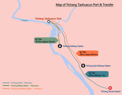 Map of Yichang Taohuacun Port