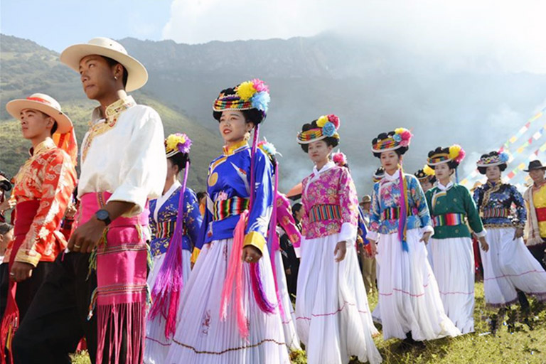 Mosuo Zhuanshan Festival at Lugu Lake
