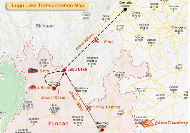 Lugu Lake Map