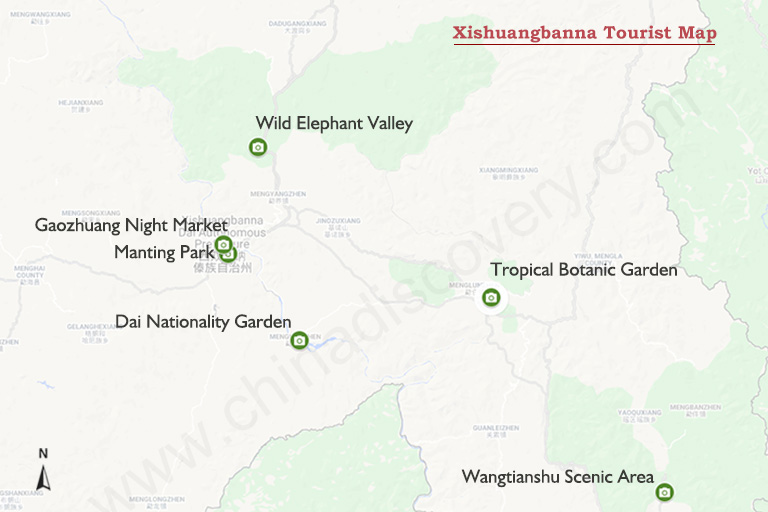 Xishuangbanna Tourist Map