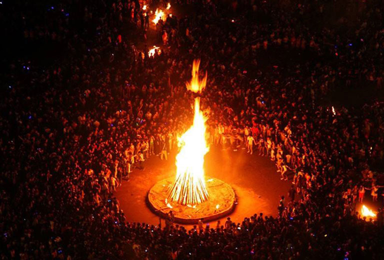 Yi Minority Torch Festival