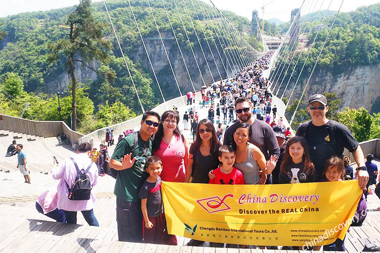 Our Customers at Zhangjiajie Glass Bridge