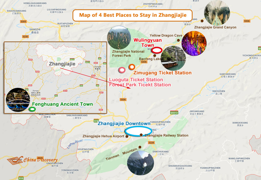 Zhangjiajie Location