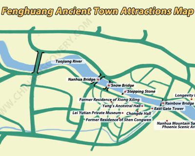 Fenghuang Ancient Town Tourist Map