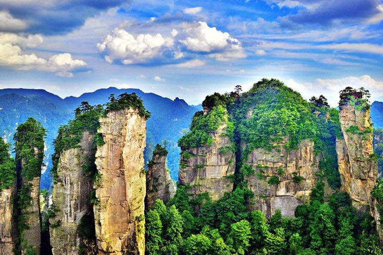 Huangshi Village in Zhangjiajie National Forest Park Huangshi Village in Zhangjiajie National Forest Park