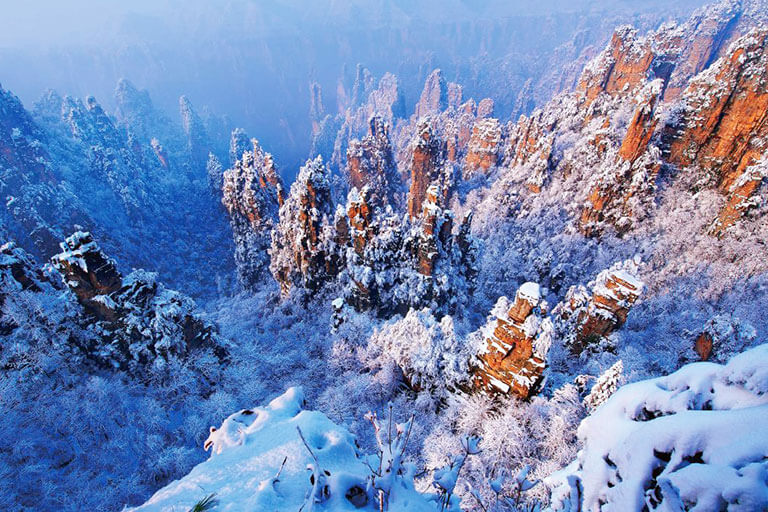 Yuanjiajie Scenic Area inside Wulingyun Scenic Area