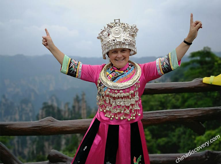 Our Customers at Tianzi Mountain in Wulingyuan Scenic Area, Xhangjiajie