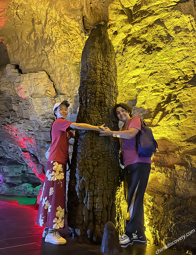 Stone Terraces in Yellow Dragon Cave