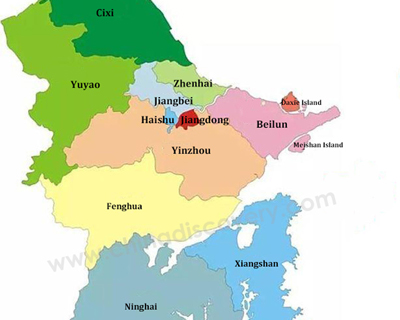 Ningbo District Map