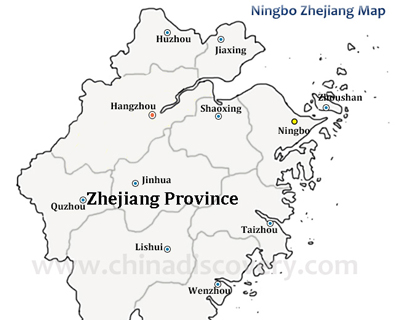 Ningbo Zhejiang Map