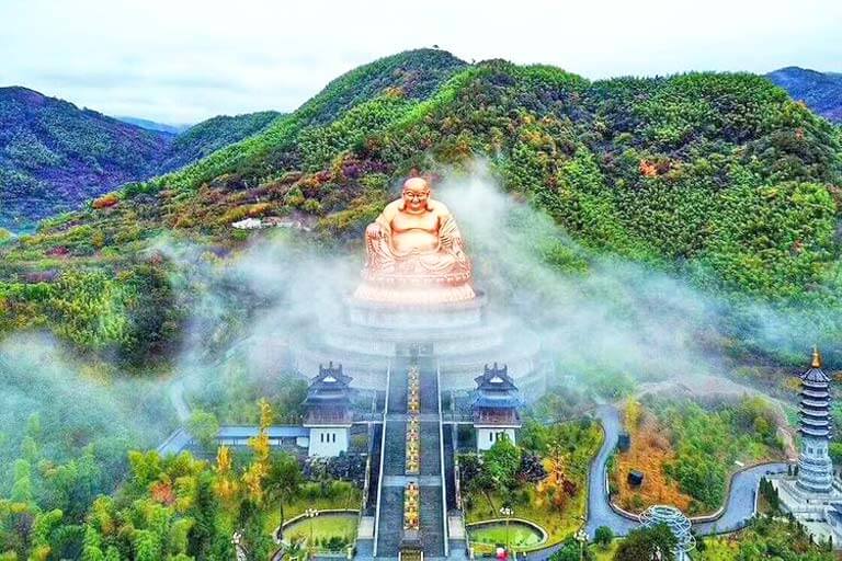 Maitreya Buddha in Xuedou Mountain Scenic Area