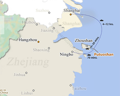 Putuoshan Ferry Map