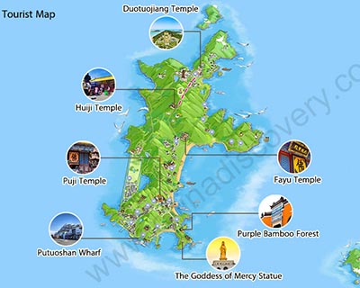 Putuoshan Tourist Map