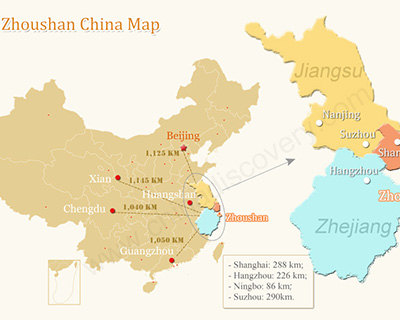 Zhoushan China Map