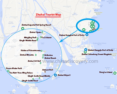 Zhuhai Tourist Map