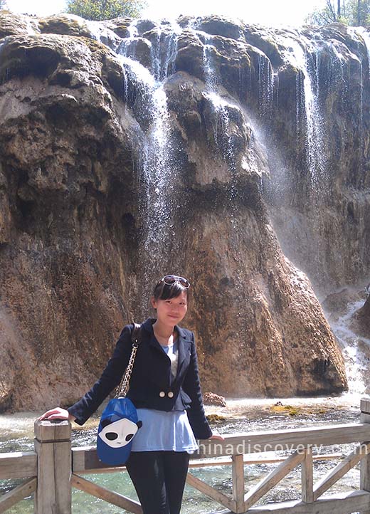 Vivien in Jiuzhaigou Vivien in Jiuzhaigou