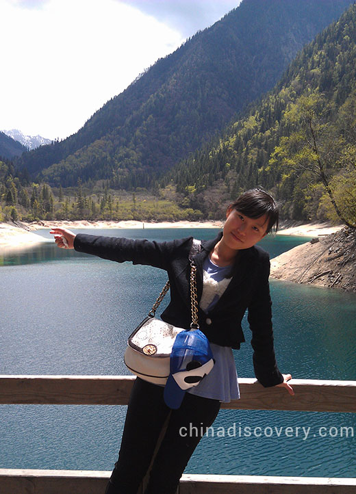 Vivien in Jiuzhaigou Vivien in Jiuzhaigou
