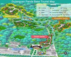 Dujiangyan Panda Base Map