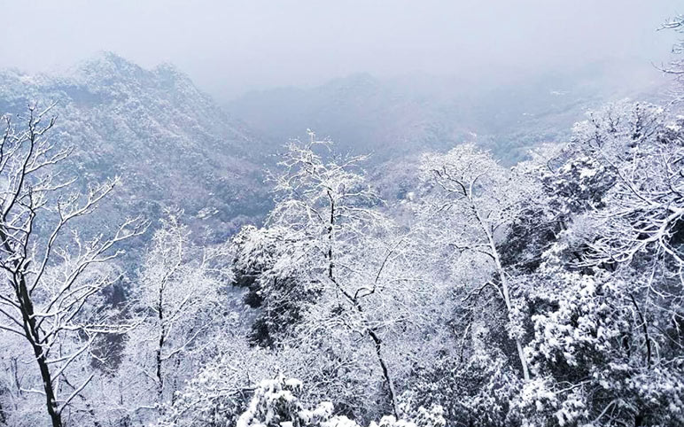 Mount Qingcheng in Winter